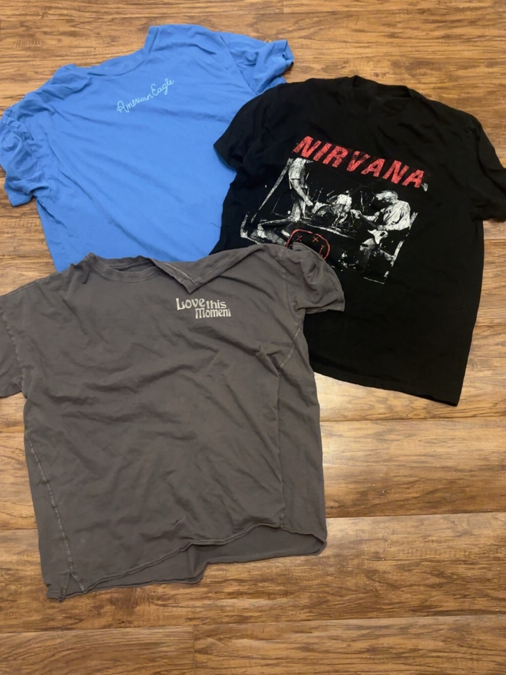 Set of 3 graphic tees: American Eagle and aerie